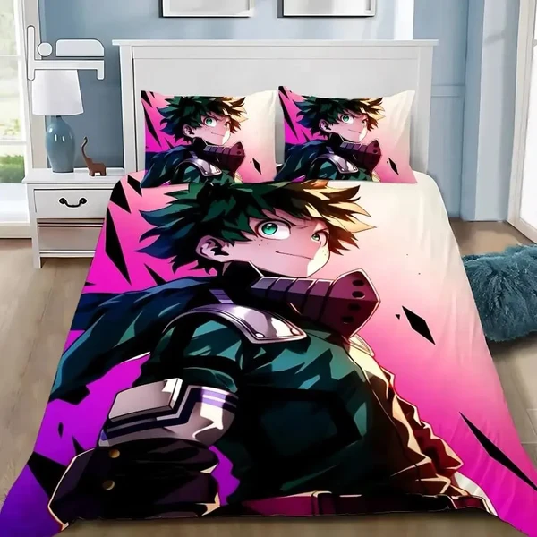Proven Anime My Hero Academia Izuku Midoriya Bedding Set Responsible