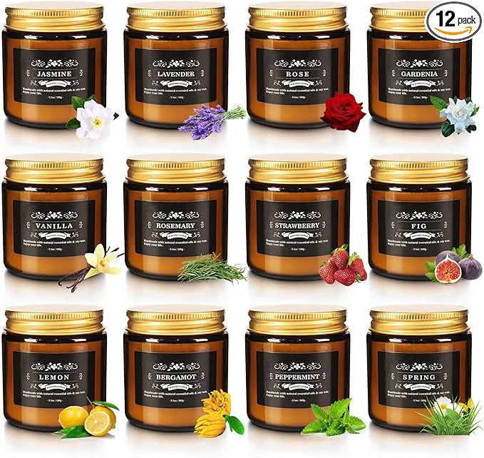 Environmentally Friendly Scented Candle Set 12 Pack Candle Smart
