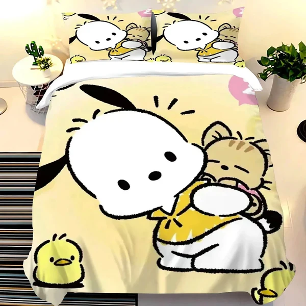 Refined Pochacco Sanrio Cartoon Quilt Cover Easy-to-Use