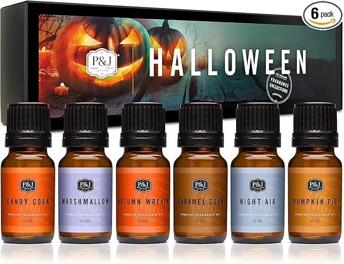 Relaxed P J Fragrance Oil Halloween Set Autumn Wreath Pumpkin Pie Candy Corn Expertly Made