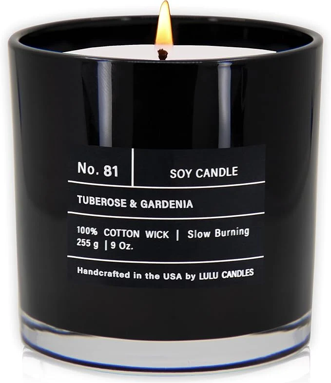 Advanced Lulu Candles Tuberose Gardenia Luxury Scented Soy Jar Candle Hand Original