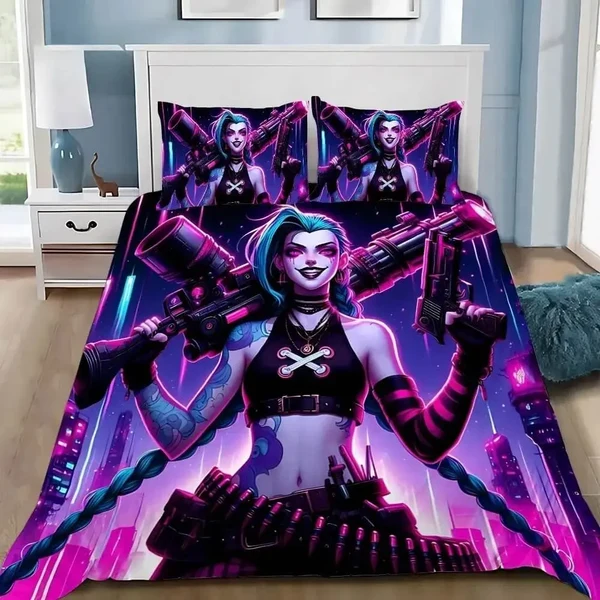 High-Performance Arcane Jinx League Of Legends Duvet Cover Certified
