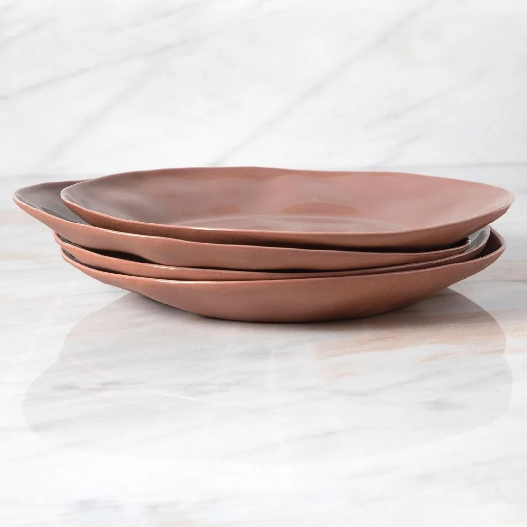 Soft Tam Stoneware Side Plate Terracotta Rose Set of 4 Innovative