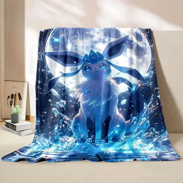 Carefully Designed Glaceon Pokemon Throw Blanket Refined
