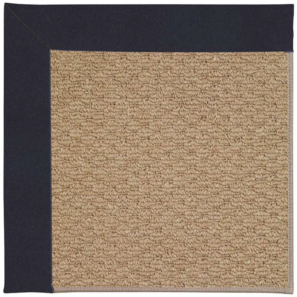 Reusable Creative Concepts Rug – Raffia Canvas Navy Traditional