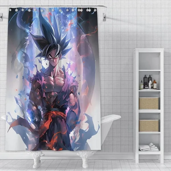 Consistent Goku Shower Curtain Recyclable