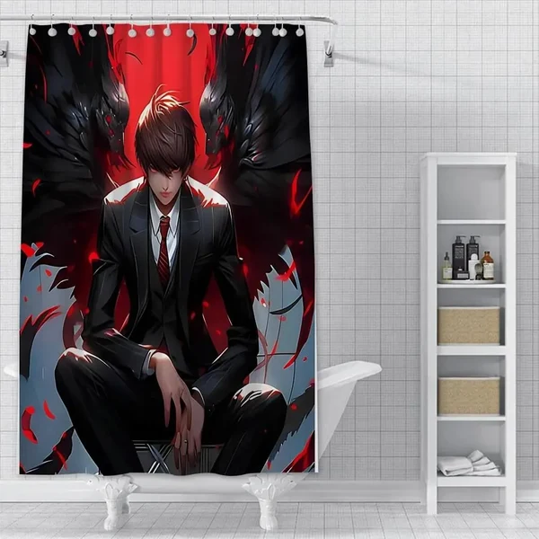 Responsible Anime Death Note Light Shower Curtain Versatile