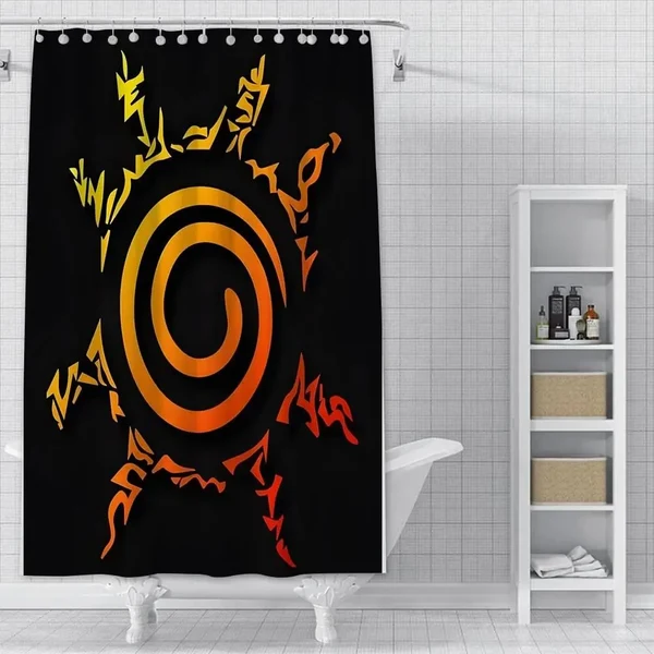 Soft 3D Naruto Anime Shower Curtain Top-Quality