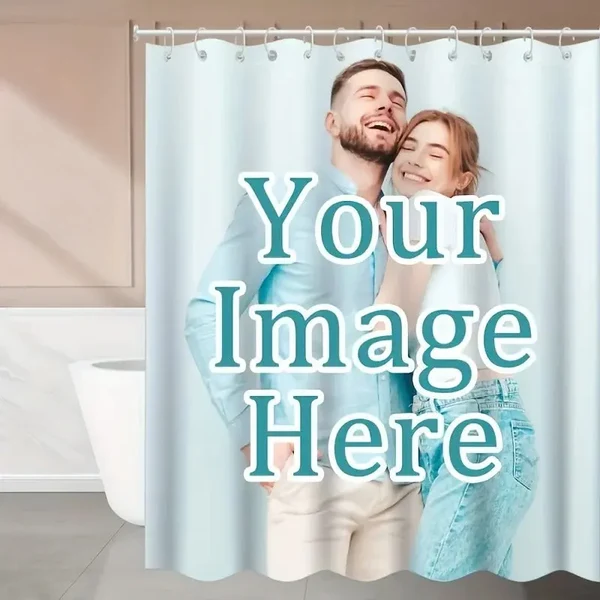 Superior Custom Design Personalised Shower Curtain Recyclable