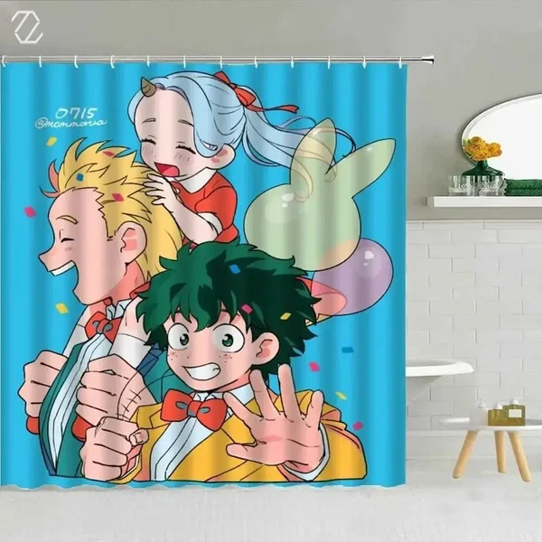 Superior My Hero Academia Shower Curtain Comfortable
