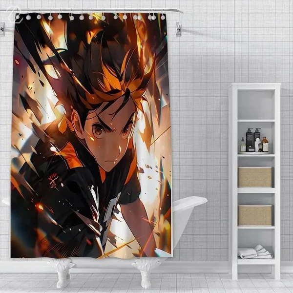 Lightweight Shoyo Hinata Shower Curtain Exclusive