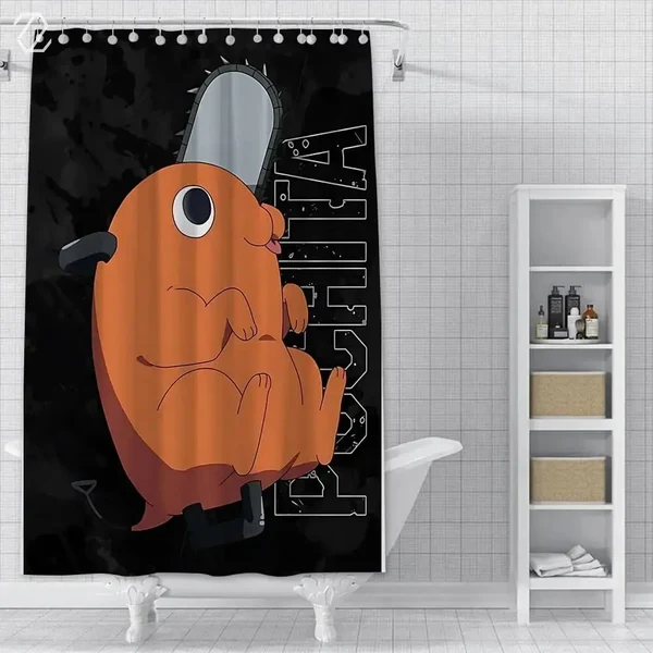 Powerful Chainsaw Man Shower Curtain Specialty