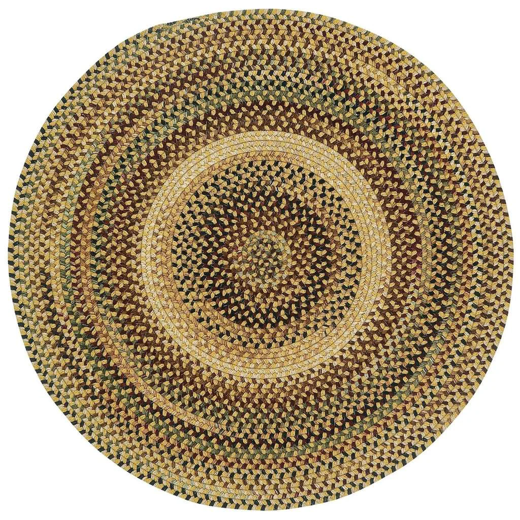 Enhanced Gramercy Gold Rug Green