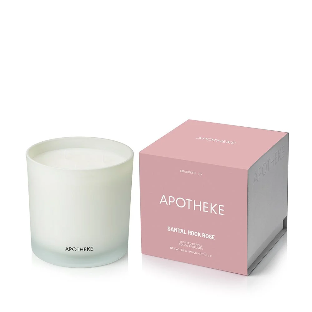Lightweight Santal Rock Rose 3-Wick Candle Original Design