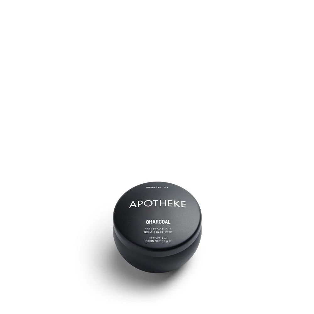 Stylish Charcoal Mini Candle Tin Breathable