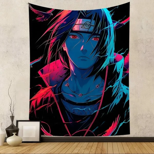 Powerful Itachi Uchiha Wall Tapestry Advanced