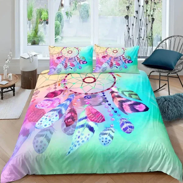 Classic Colorful Dream Catcher Bedding Set Artisan