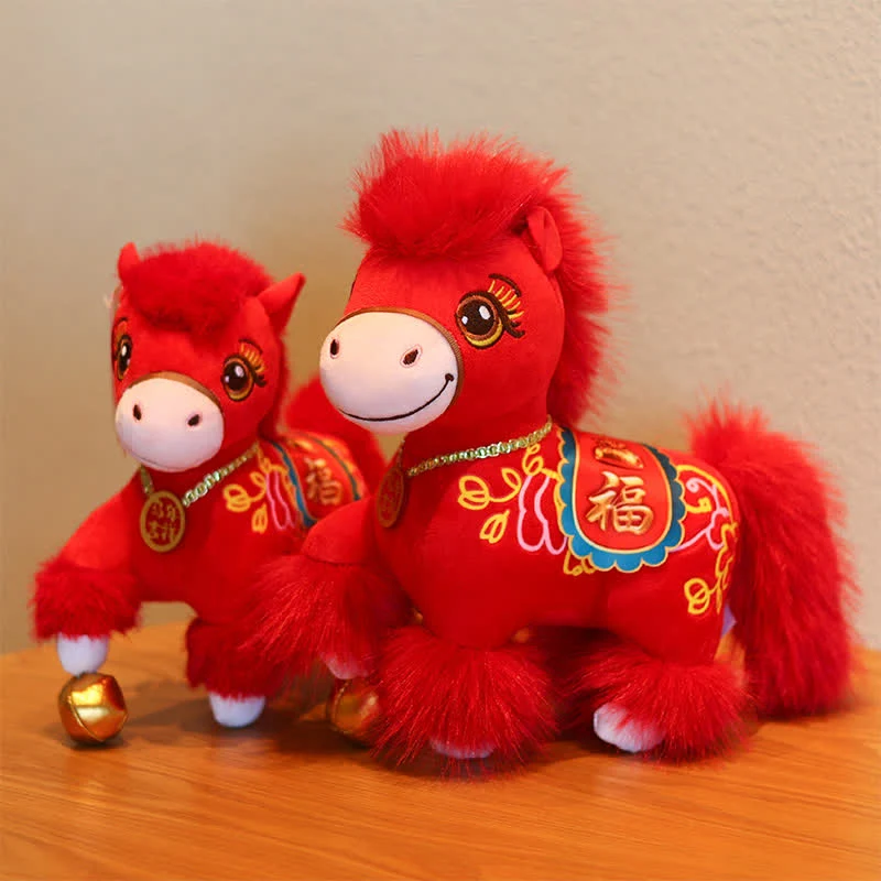 Breathable Ownkoti Festive Red Zodiac Stallion with Lucky quot Fu quot Character World-Class