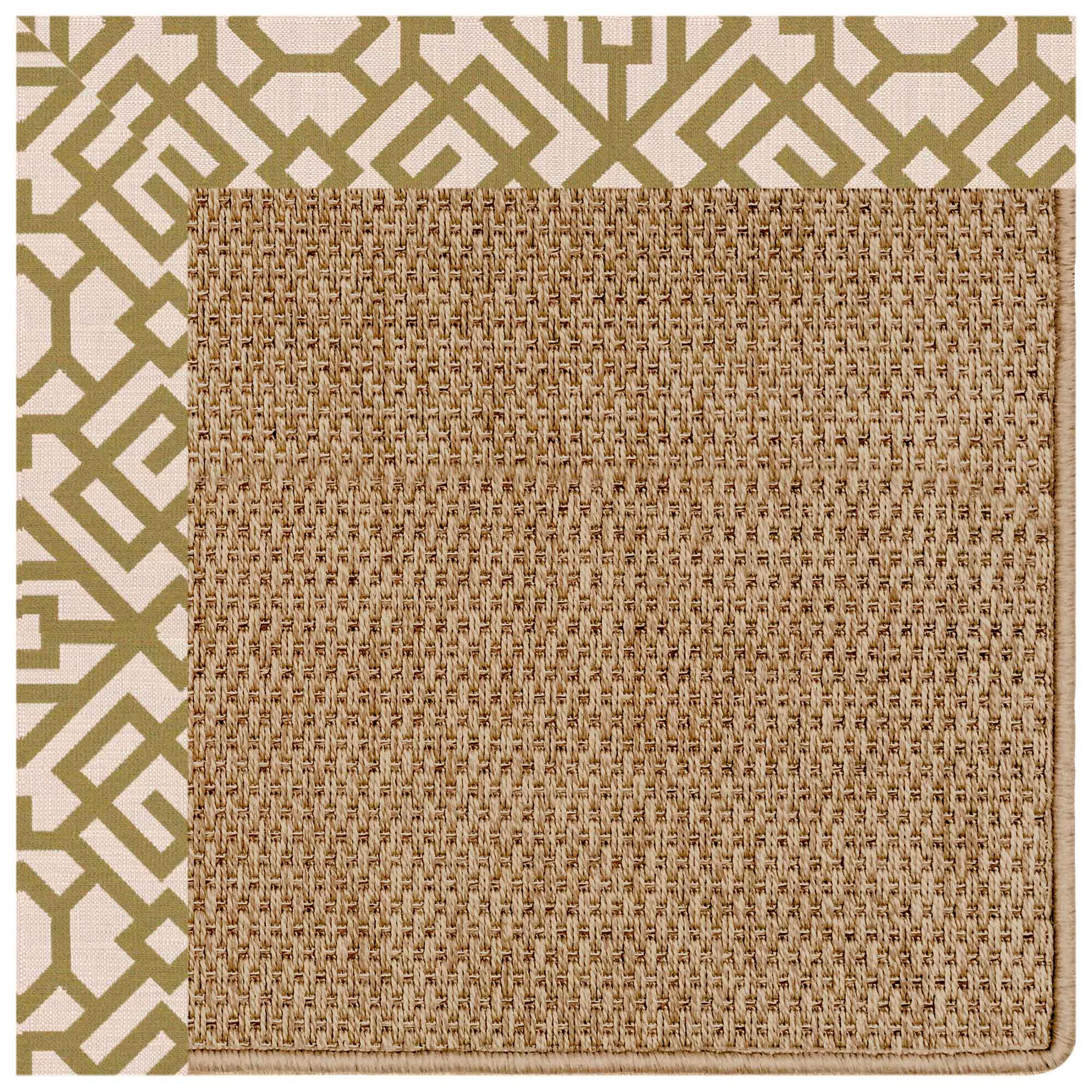 Refined Islamorada Rug – Basketweave Lattice Pesto Optimized