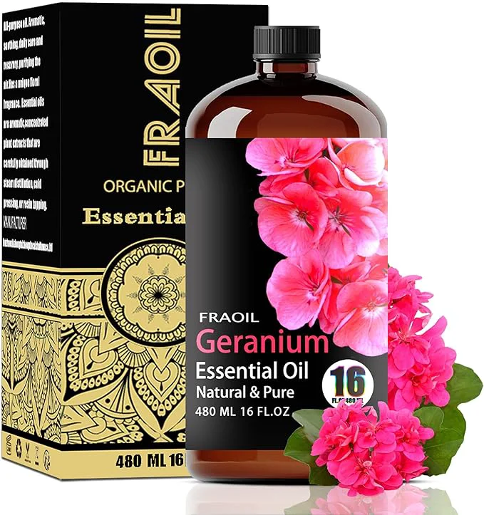 Smooth Geranium Essential Oil Geranium Oil 16 Fl Oz 480 ML Enhanced