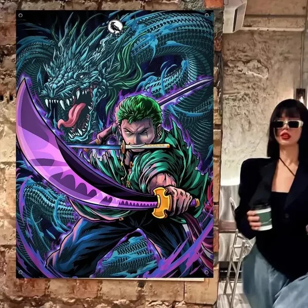 Selected Roronoa Zoro 3D Wall Tapestry Relaxed