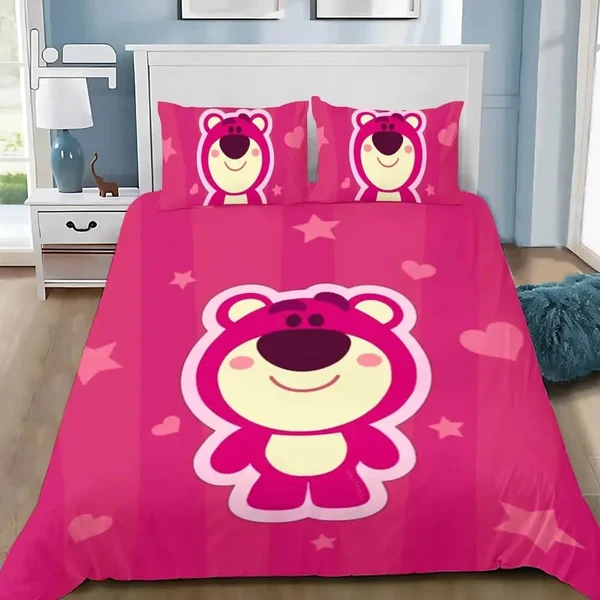 Flexible Starwberry Bear Doona Cover Detailed