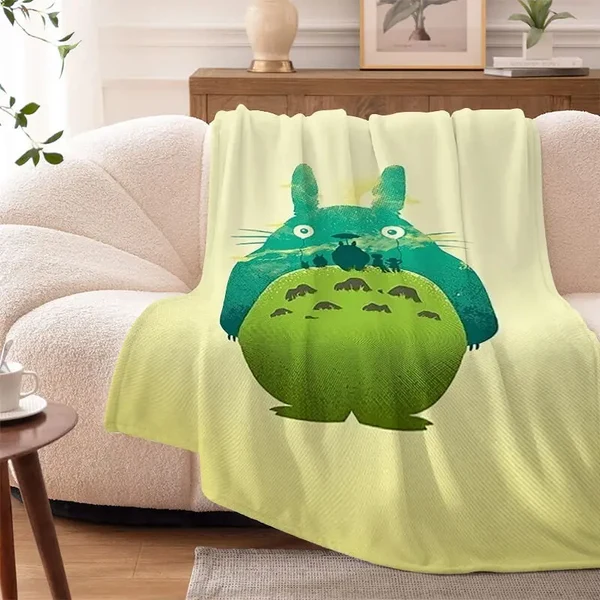 Luxury 3D My Neighbour Totoro Throw Blanket Advanced