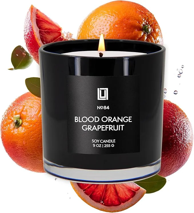 Prestigious Lulu Candles Blood Orange Grapefruit Luxury Scented Soy Jar Candle Hand High-Grade