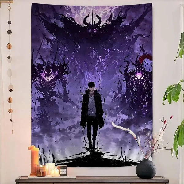 Effective Solo Leveling Anime Wall Flag Convenient