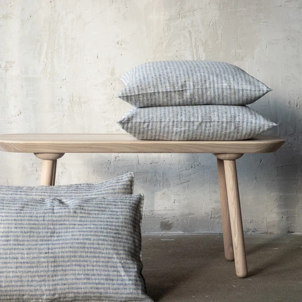 Stylish Brittany Rectangular Pillow Indigo and Natural Classic