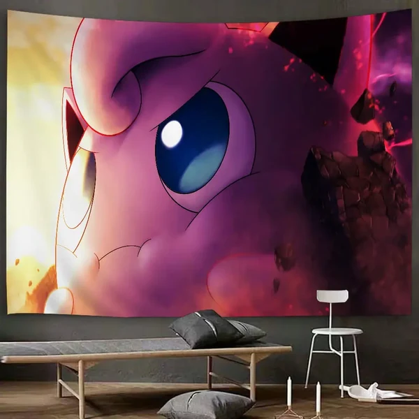 First-Class Pokemon Jigglypuff Wall Banner Stylish