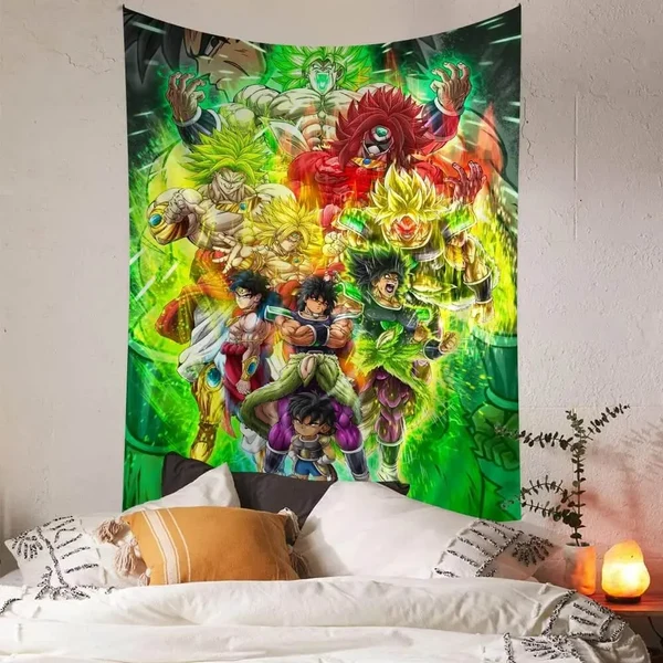 Selected Legendary Super Saiyan Broly Wall Tapestry Comfortable