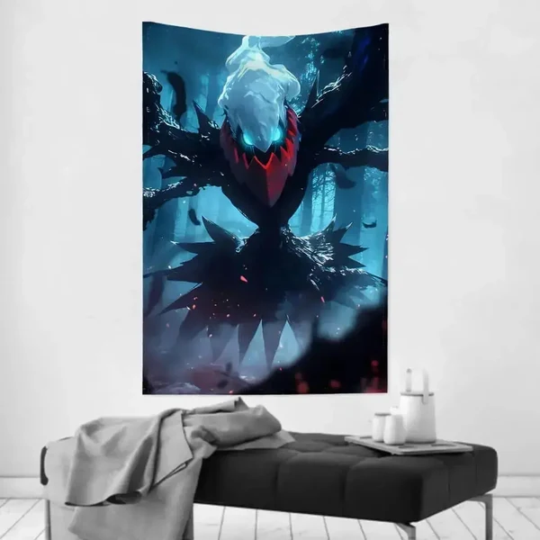 Elegant Darkrai Pokemon Wall Tapestry Secure