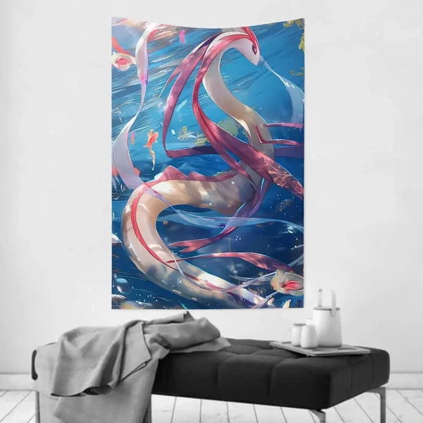 Fine Milotic Pokemon Tapestry Long-Lasting