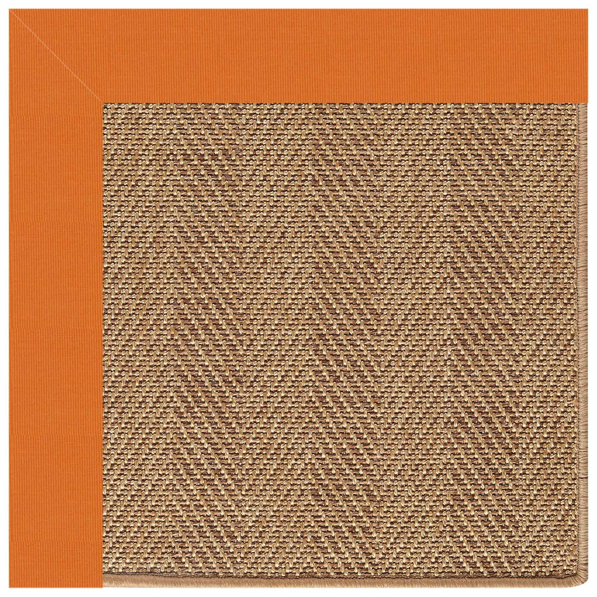 Relaxed Islamorada Rug – Herringbone Canvas Tangerine Organic