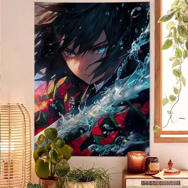Soft Tomioka Giyuu Room Tapestry User-Friendly