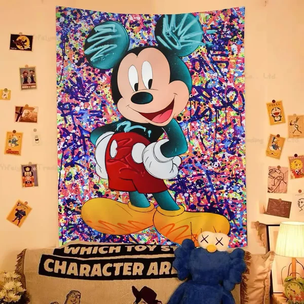 Solid Mickey Mouse Wall Hanging Tapestry High-End
