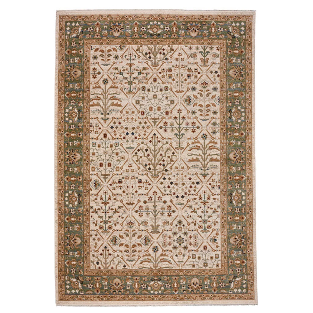 High-Grade Jules Rug – Sarouk Ivory Multi Trusted