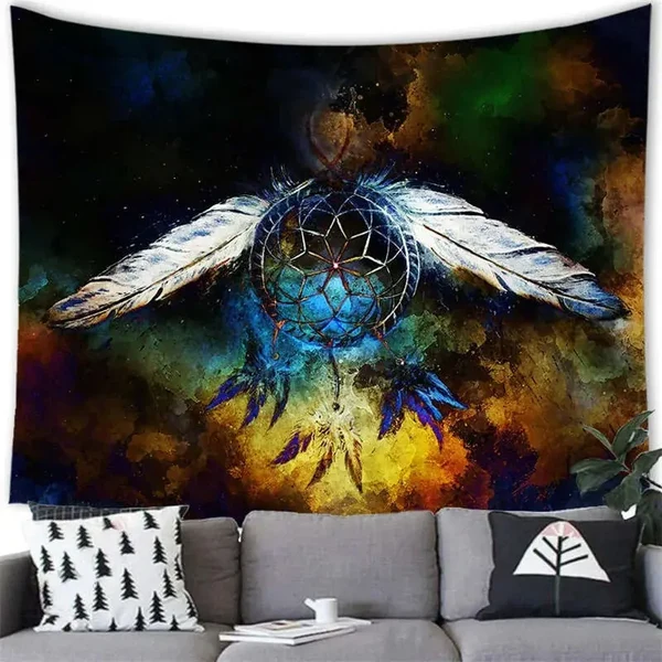 Secure Bohemian Dream Catcher Wall Carpet Organic