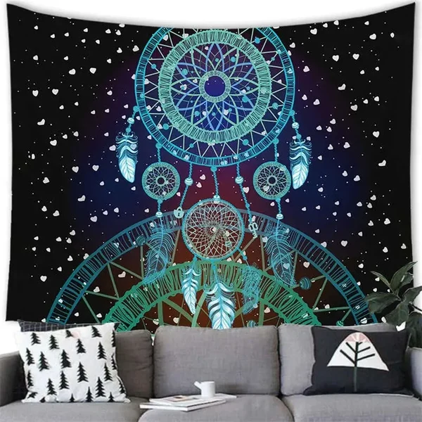 Modern Boho Dream Catcher Tapestry Picnic Throw Breathable
