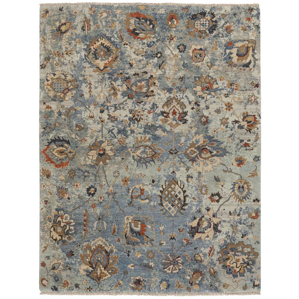Natural Marmara Slate Blue Rug Environmentally Friendly