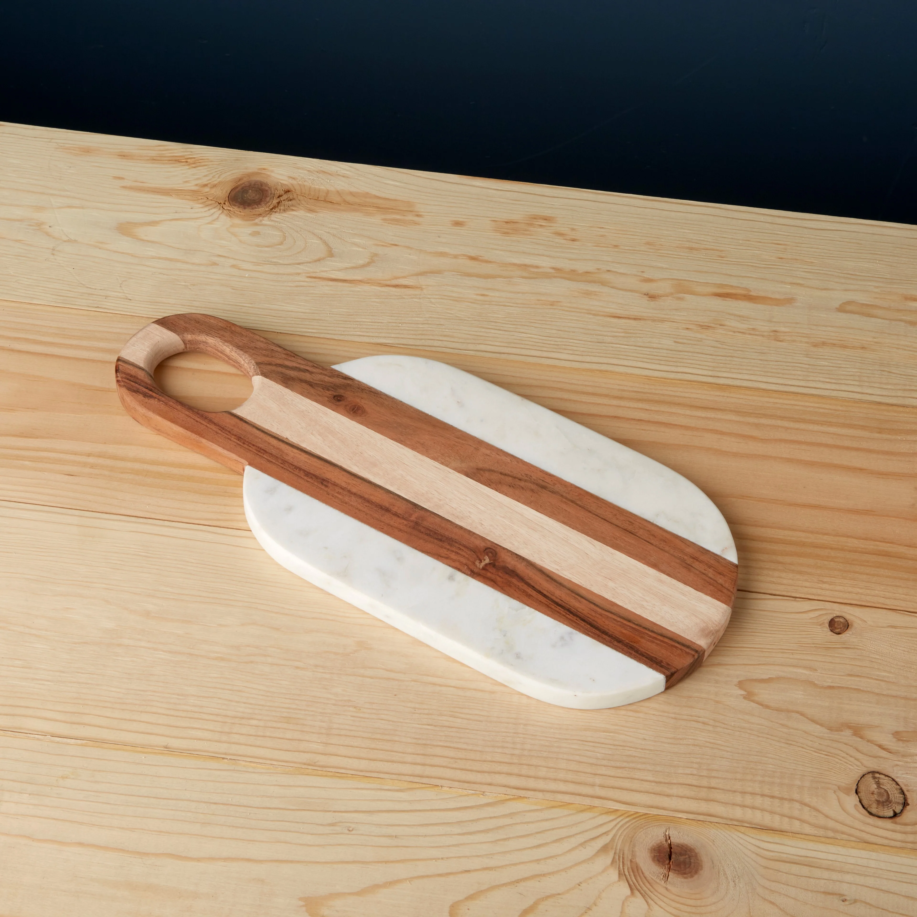 Solid Moa Marble amp Wood Oval Board Certified