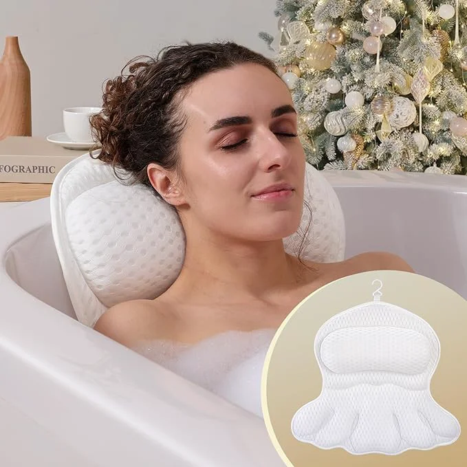 Enhanced Bath Pillow Luxury Bathtub Pillow Extra Soft Comfortable Bath Pillows Carefully Designed