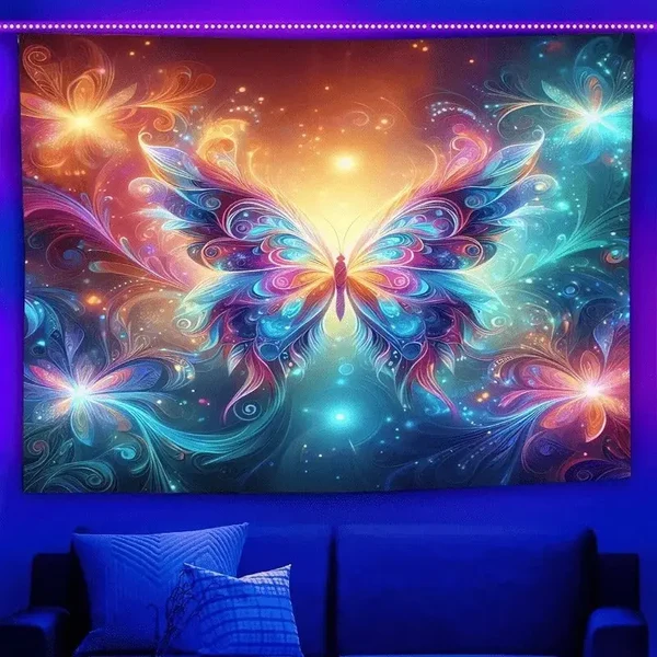High-Performance Celestial Psychedelic Fabric Art Refined