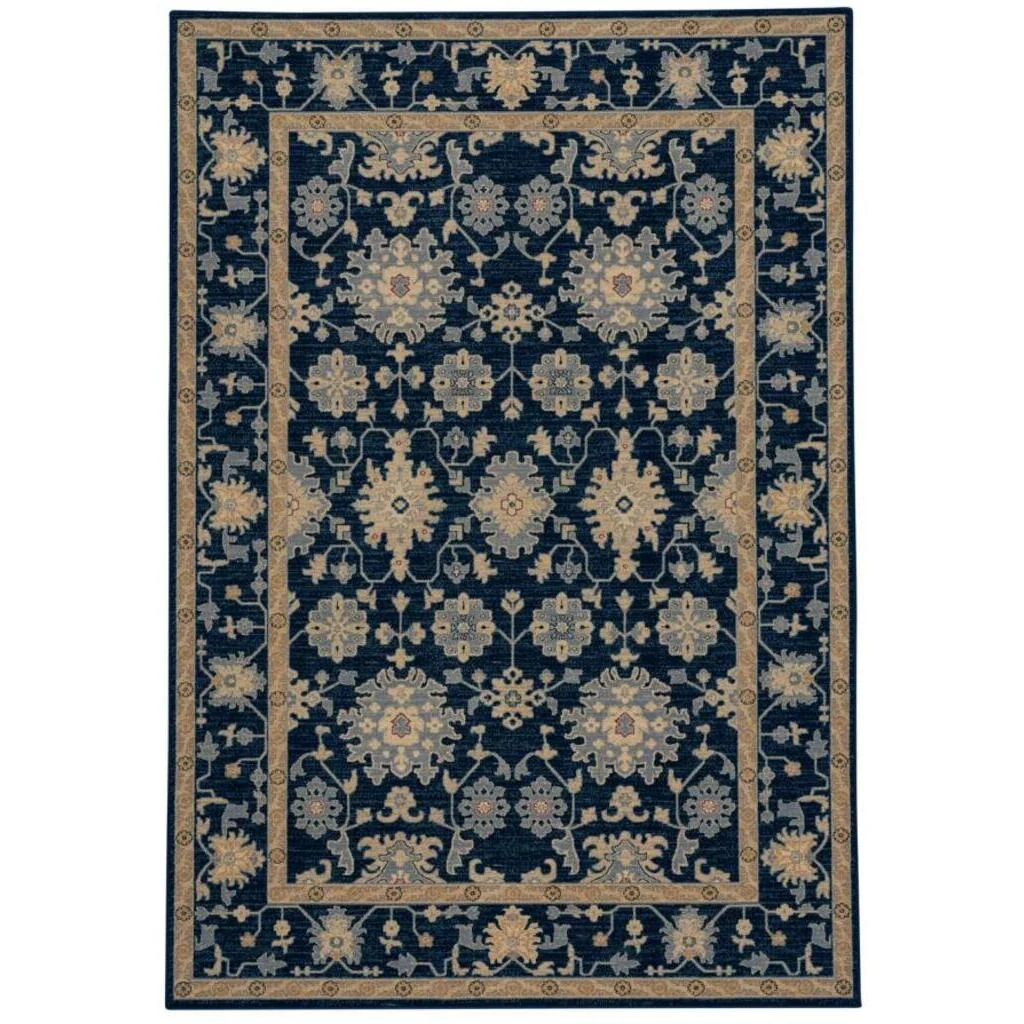 Solid Metropolis Rug – Ushak Navy Reliable