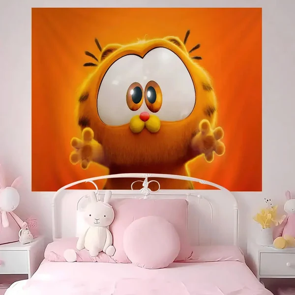 High-End Garfield Wall Tapestry Premium Material