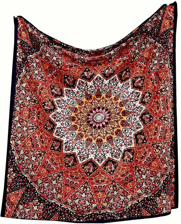 Reliable Sacred Indian Mandala Wall Fabric Traditional