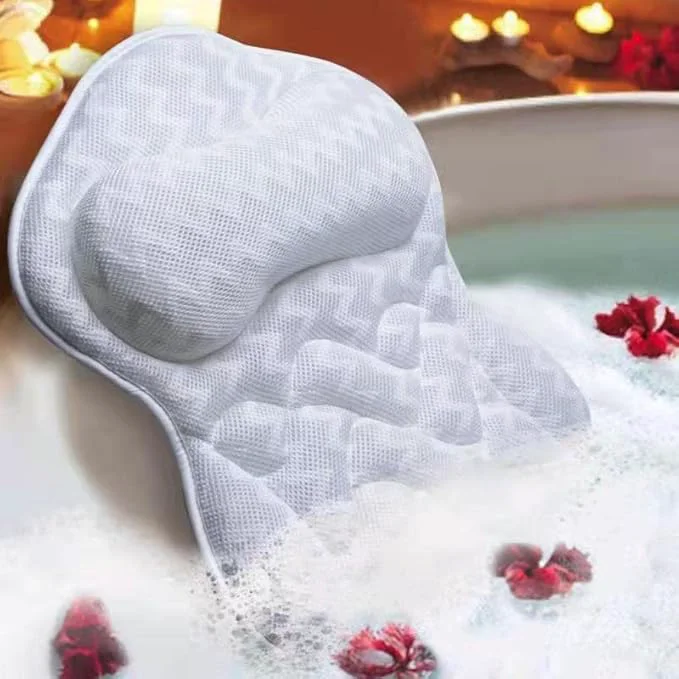 Fine Bath Pillow Tub Pillow for Bathtub Support Neck Head and Back Dependable