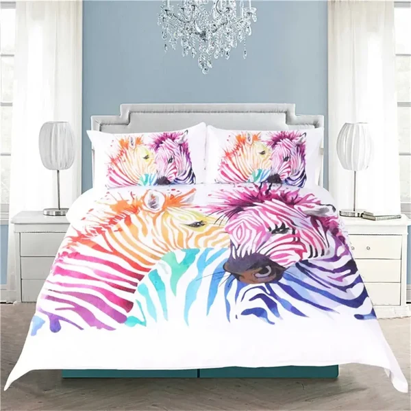 Classic Water Art Zebra Duvet Cover Set Quality