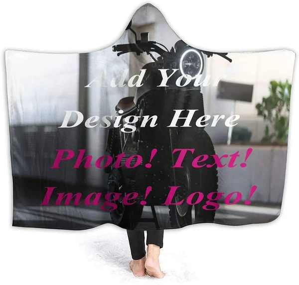 Minimalist Custom Hooded Blanket Sustainable
